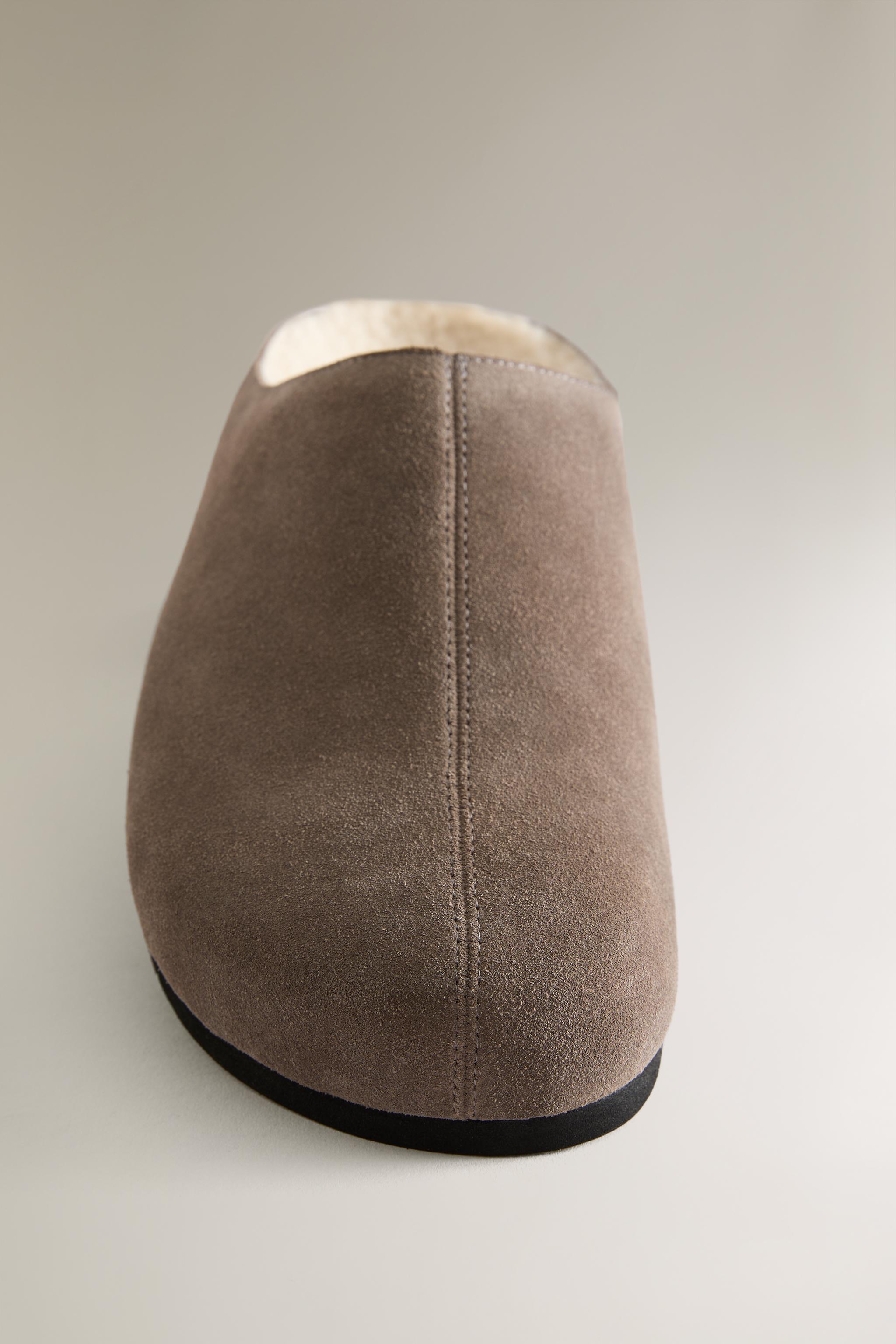 WARM LEATHER MINIMAL CLOGS